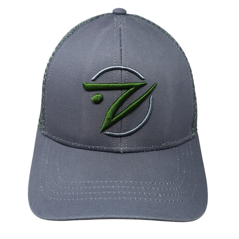 Gillz Snapback Trucker Hat Gray One Size Adjustable Embroidered Mesh Back